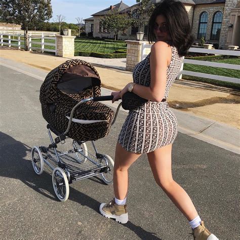 fendi stroller price kylie|Kylie Jenner's baby girl Stormi gets walked around in $12,500 .